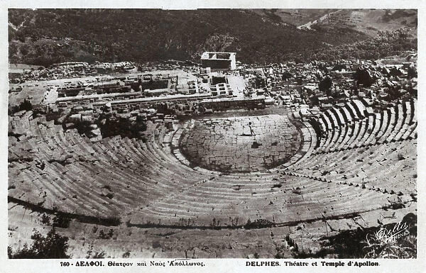 The Theatre and Temple of Apollo, Delphi, Greece