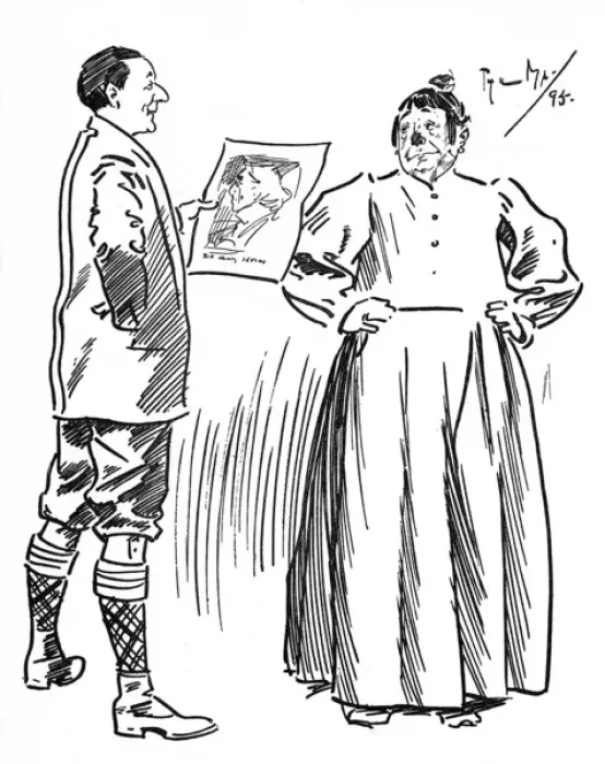 Framed Print : Theatrical Lodging House Keeper on Henry Irving Framed Print : Theatrical Lodging House Keeper on Henry Irving