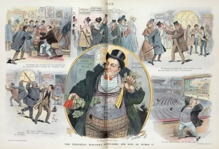 Framed Print : The theatrical managers bunco-game, and how he works it Framed Print : The theatrical managers bunco-game, and how he works it