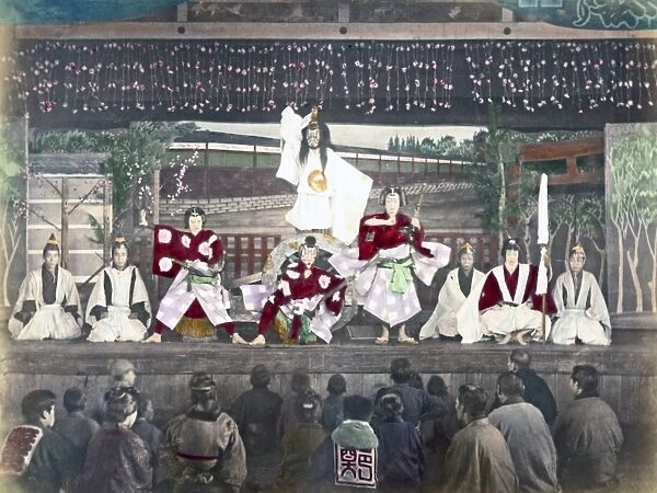 Theatrical performance, Japan, circa 1890