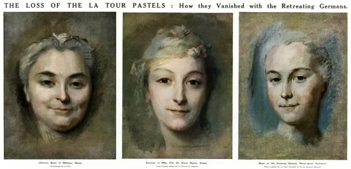 Framed Print : The theft of the La Tour Pastels from St. Quentin, Dec 1918 Framed Print : The theft of the La Tour Pastels from St. Quentin, Dec 1918