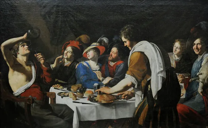 Framed Print : Theodoor Rombouts (1597-1637). Flemish painter Framed Print : Theodoor Rombouts (1597-1637). Flemish painter