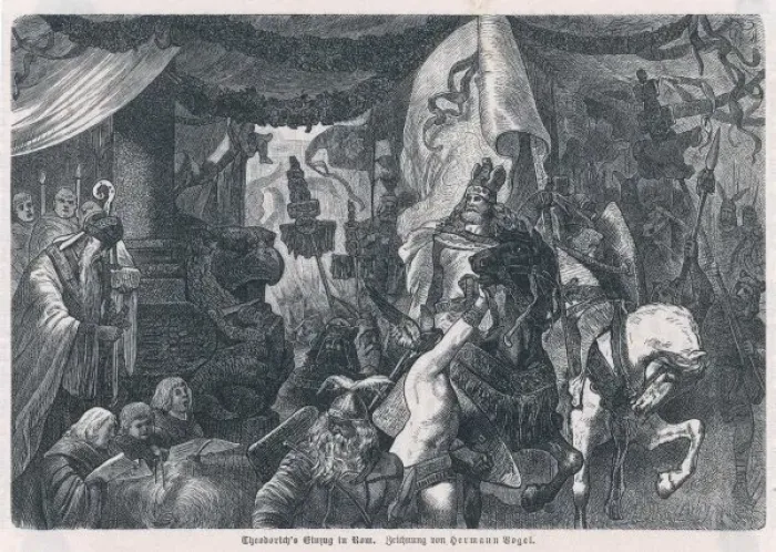 Framed Print : Theodoric Enters Rome Framed Print : Theodoric Enters Rome