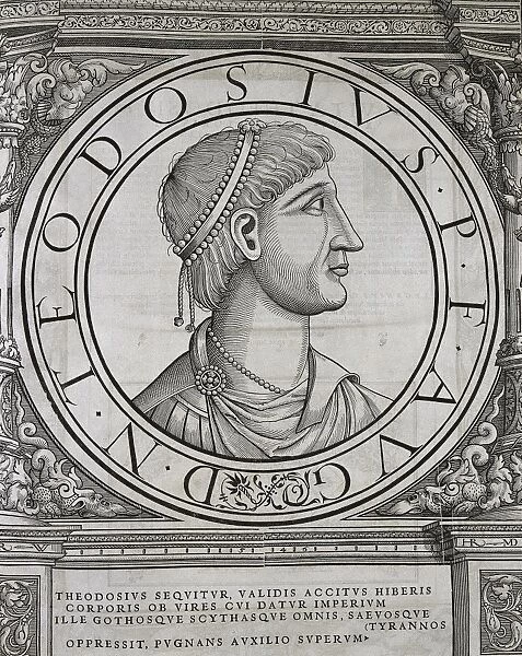 Theodosius I the Great (347 - 395). Roman emperor