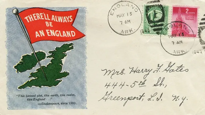 Framed Print : There'll Always Be An England, WW2 postal cover envelope Framed Print : There'll Always Be An England, WW2 postal cover envelope