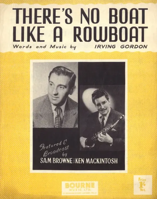 Framed Print : Theres no boat like a rowboat - Music Sheet Cover Framed Print : Theres no boat like a rowboat - Music Sheet Cover