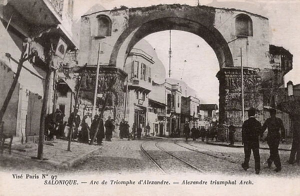 Thessaloniki - The 4th century Triumphal Arch of Galerius