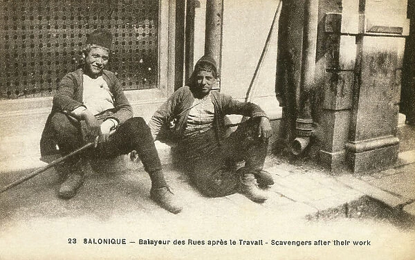 Thessaloniki, Greece - Street Sweepers resting