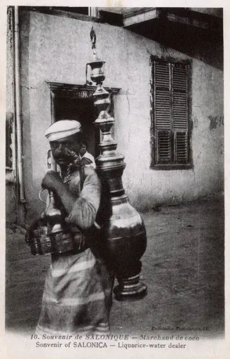 Framed Print : Thessaloniki - Itinerant Liquorice Water Seller Framed Print : Thessaloniki - Itinerant Liquorice Water Seller