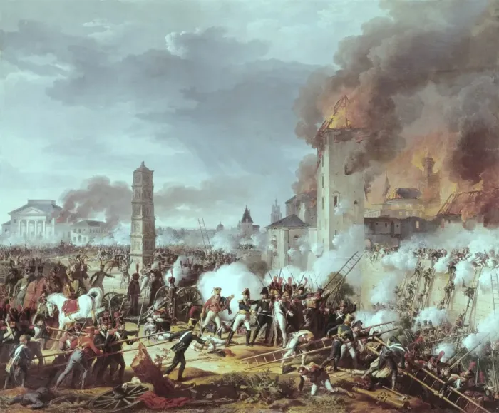 Framed Print : THEVENIN, Charles (1764-1838). Attack and conquest Framed Print : THEVENIN, Charles (1764-1838). Attack and conquest
