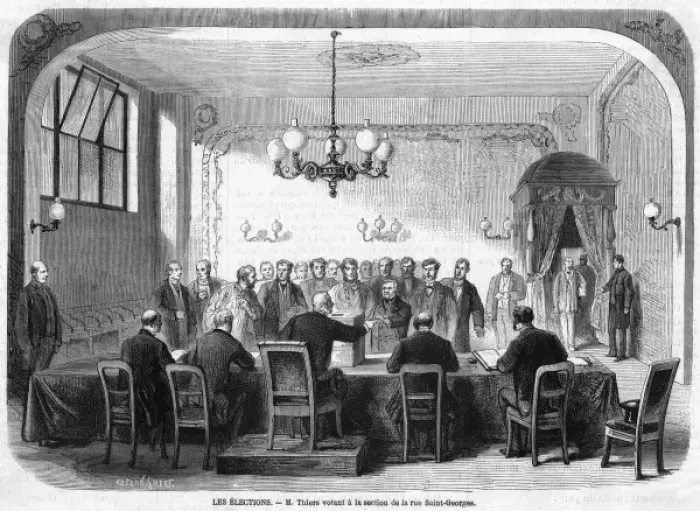 Framed Print : Thiers Votes Framed Print : Thiers Votes