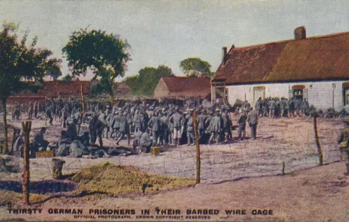 Framed Print : Thirsty German Prisoners of War Framed Print : Thirsty German Prisoners of War