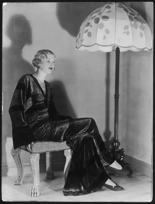 Framed Print : Thirties Velvet Frock Framed Print : Thirties Velvet Frock