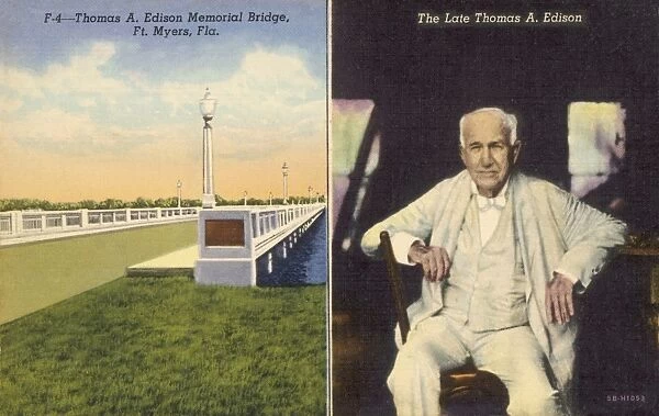 Thomas A. Edison memorial bridge, and Thomas Edison