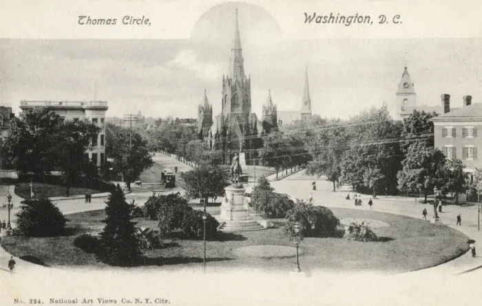 Framed Print : Thomas Circle, Washington DC, USA Framed Print : Thomas Circle, Washington DC, USA