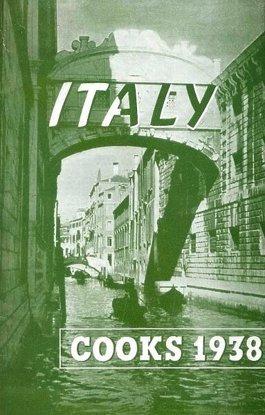 Italy. Thomas Cook Brochure Cover - Italy.. 1938