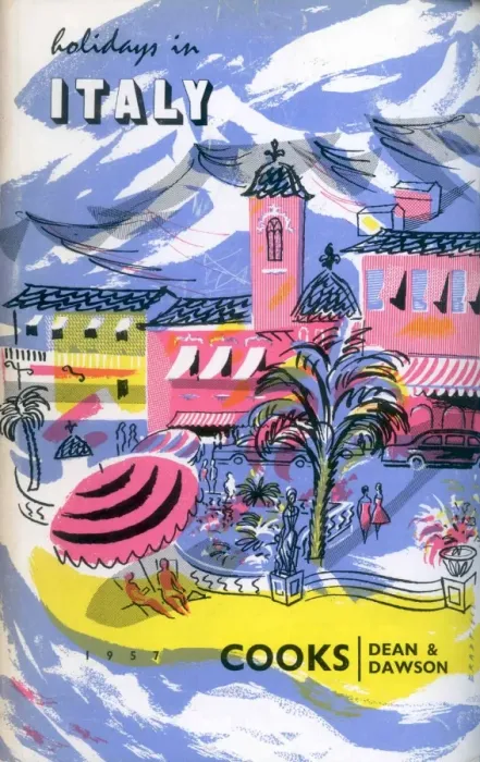 Framed Print : Italy. Thomas Cook Brochure Cover - Italy.. 1957 Framed Print : Italy. Thomas Cook Brochure Cover - Italy.. 1957