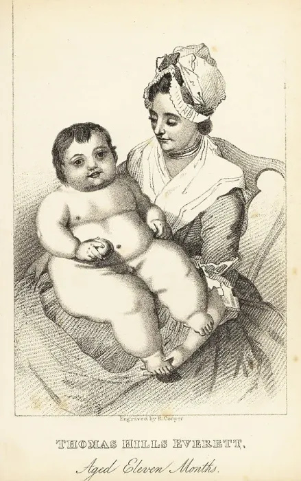 Framed Print : Thomas Hills Everett, the enormous baby, 18th century Framed Print : Thomas Hills Everett, the enormous baby, 18th century