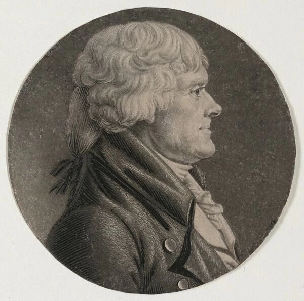 Thomas Jefferson, head-and-shoulders portrait, facing right