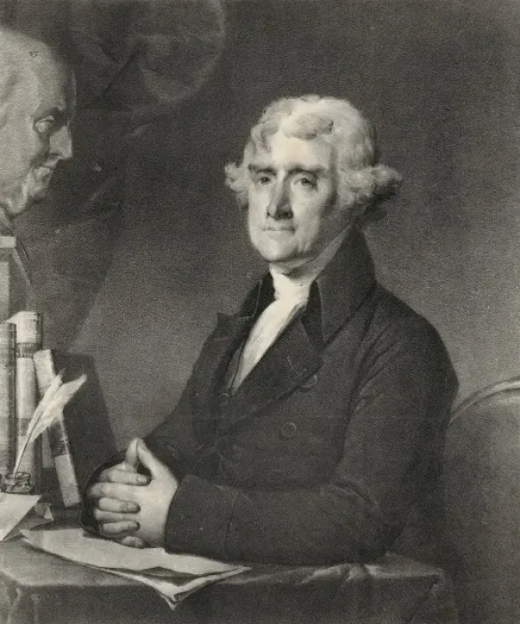 Framed Print : Thomas Jefferson, third president of the United States Framed Print : Thomas Jefferson, third president of the United States