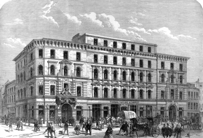 Framed Print : Thomas Tapling & Co. Warehouse, London, 1867 Framed Print : Thomas Tapling & Co. Warehouse, London, 1867