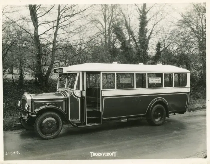 Framed Print : Thornycroft demonstration bus, Thanet Framed Print : Thornycroft demonstration bus, Thanet