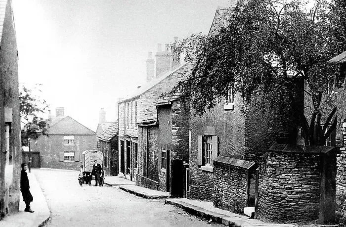 Framed Print : Thorpe Hesley Thorpe Street early 1900s Framed Print : Thorpe Hesley Thorpe Street early 1900s