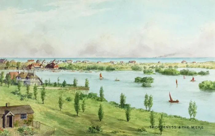 Framed Print : Thorpeness and The Mere, Suffolk Framed Print : Thorpeness and The Mere, Suffolk
