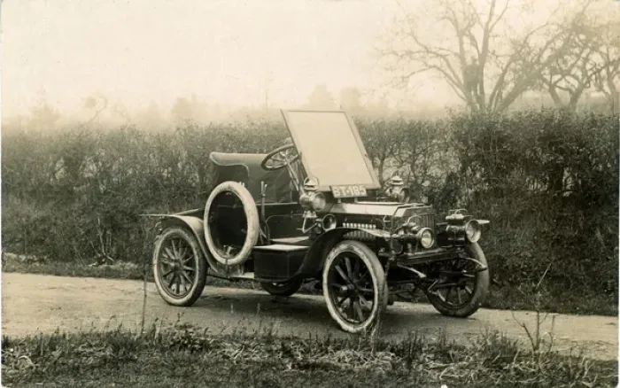 Framed Print : Thought to be a C1904 Brown 8-10 Veteran Car, England Framed Print : Thought to be a C1904 Brown 8-10 Veteran Car, England