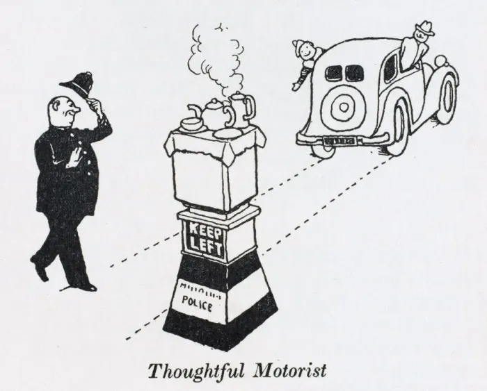 Framed Print : Thoughtful motorists / W H Robinson Framed Print : Thoughtful motorists / W H Robinson