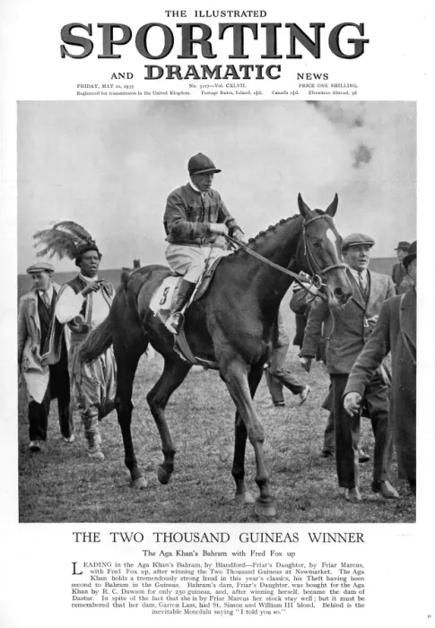 Framed Print : The Two thousand guineas winner: Bahram Framed Print : The Two thousand guineas winner: Bahram