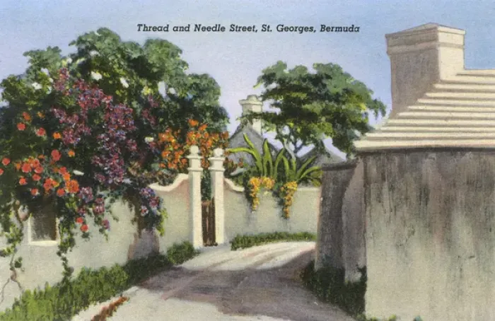 Framed Print : Thread and Needle Street, St. Georges, Bermuda Framed Print : Thread and Needle Street, St. Georges, Bermuda