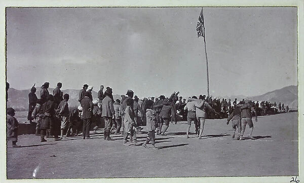 Three-legged race at Gyantse, from a fascinating album which reveals new details on a little-known campaign in which a British military force brushed aside Tibetan defences to capture Lhasa, in 1904