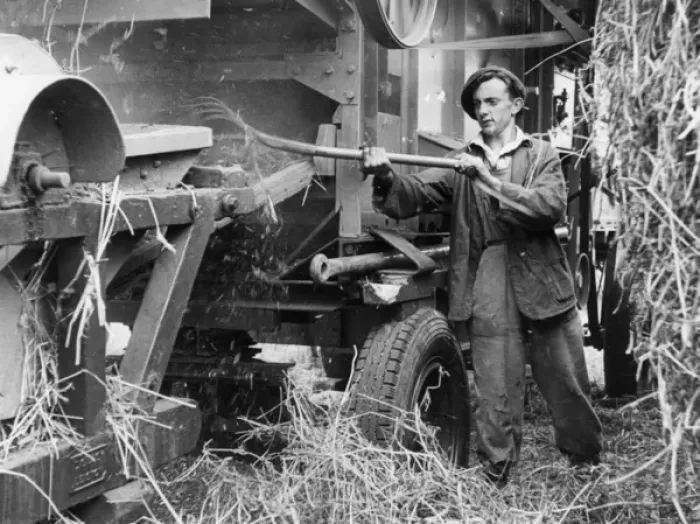 Framed Print : Threshing Machine Framed Print : Threshing Machine