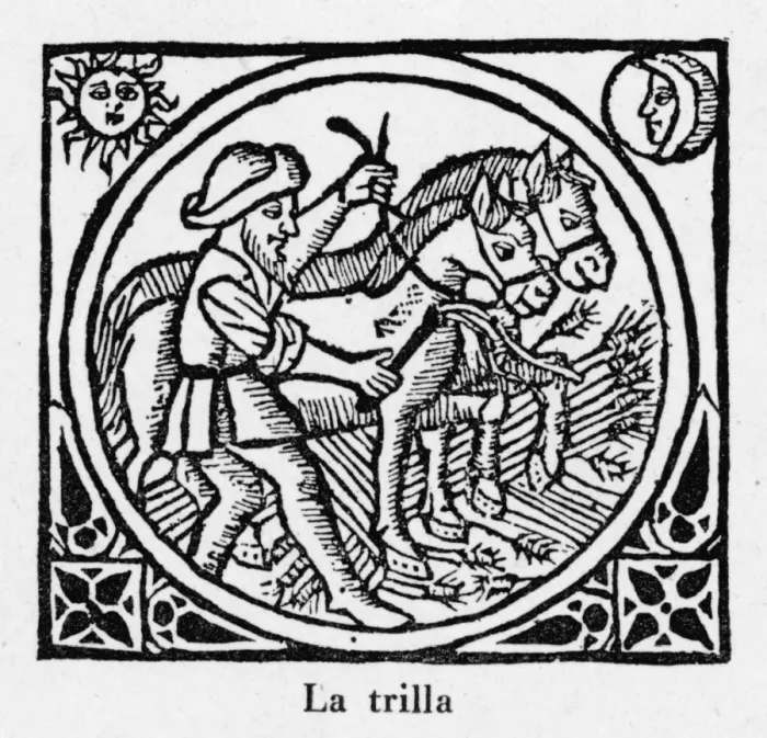 Framed Print : Threshing, Spain 1511 Framed Print : Threshing, Spain 1511