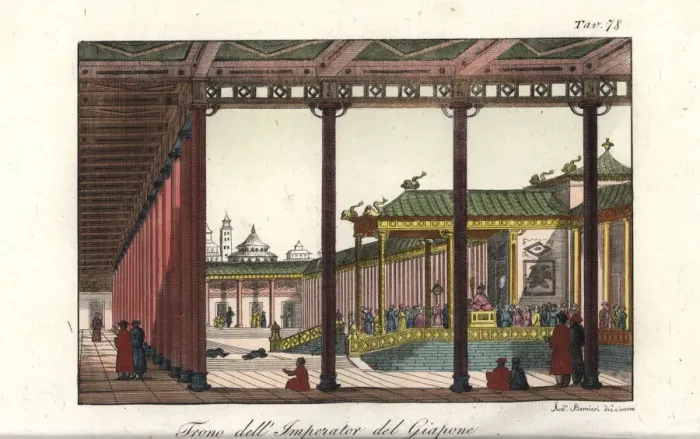 Framed Print : Throne of the Emperor of Japan in Edo Castle (Tokyo) Framed Print : Throne of the Emperor of Japan in Edo Castle (Tokyo)