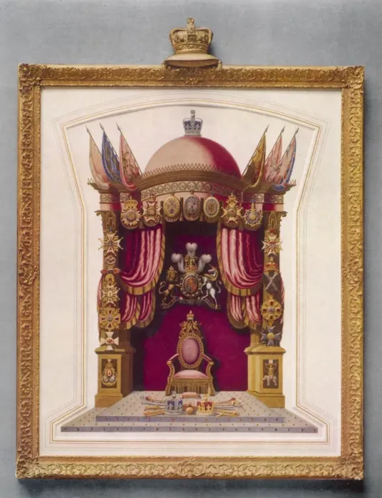 Framed Print : The Throne of George IV by T. Dowse Framed Print : The Throne of George IV by T. Dowse