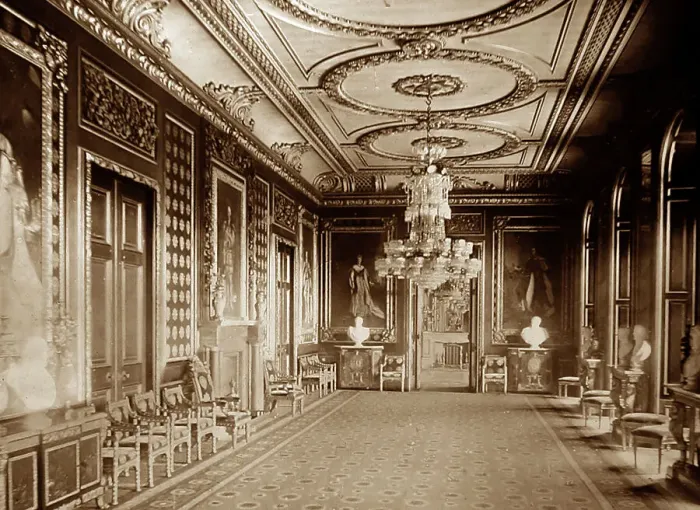 Framed Print : Throne Room, Windsor Castle, Victorian period Framed Print : Throne Room, Windsor Castle, Victorian period