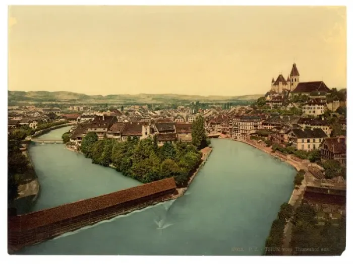 Framed Print : Thun and Aare River, Bernese Oberland, Switzerland Framed Print : Thun and Aare River, Bernese Oberland, Switzerland