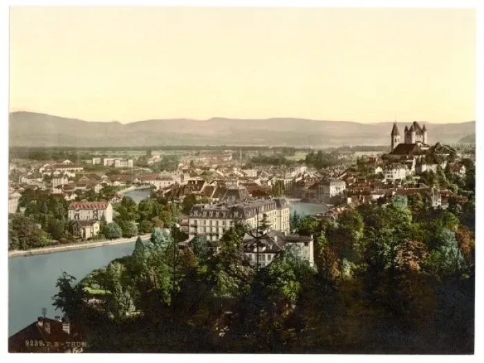 Framed Print : Thun, general view, Bernese Oberland, Switzerland Framed Print : Thun, general view, Bernese Oberland, Switzerland