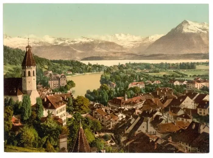 Framed Print : Thun, general view, Bernese Oberland, Switzerland Framed Print : Thun, general view, Bernese Oberland, Switzerland