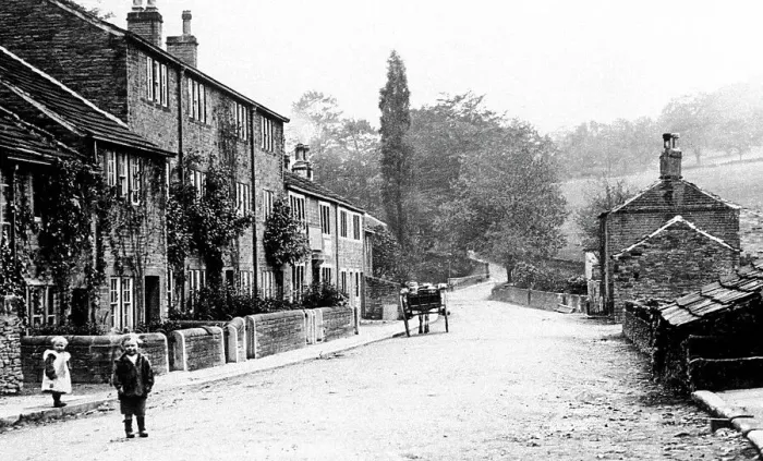 Framed Print : Thunderbridge near Kirkburton early 1900s Framed Print : Thunderbridge near Kirkburton early 1900s