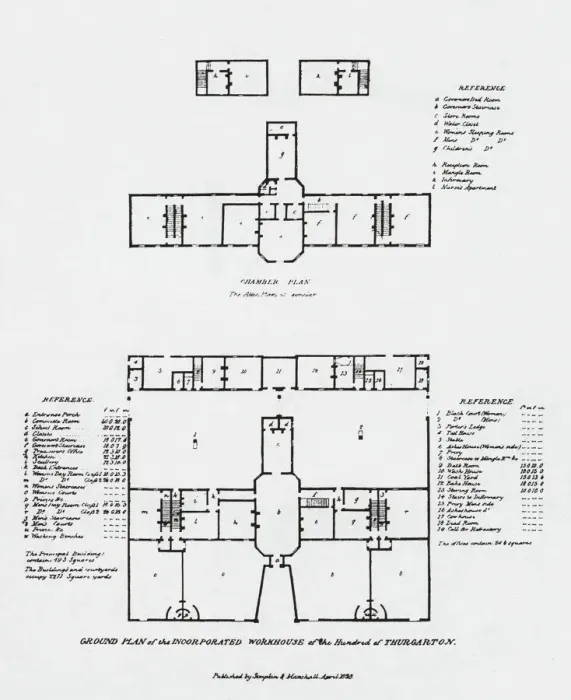Framed Print : Thurgarton Incorporation Workhouse Plan Framed Print : Thurgarton Incorporation Workhouse Plan