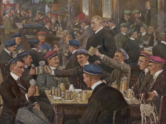 Framed Print : Thuringer Hof Drinking 2 Framed Print : Thuringer Hof Drinking 2