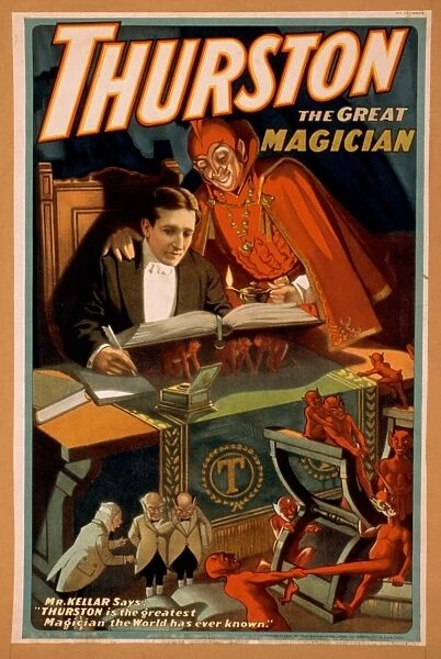 Thurston The Great Magician Art Print Poster "Balaam and his Donkey"