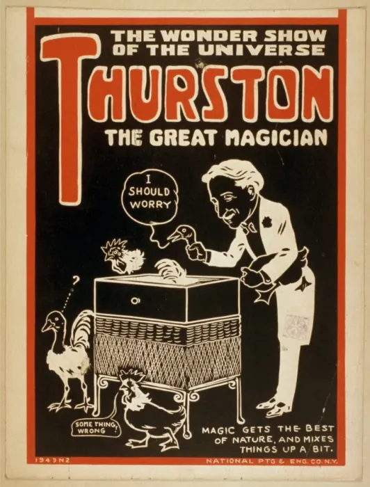 Framed Print : Thurston the great magician the wonder show of the universe Framed Print : Thurston the great magician the wonder show of the universe