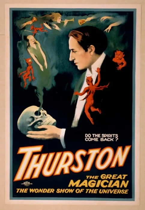 Framed Print : Thurston the great magician the wonder show of the universe Framed Print : Thurston the great magician the wonder show of the universe