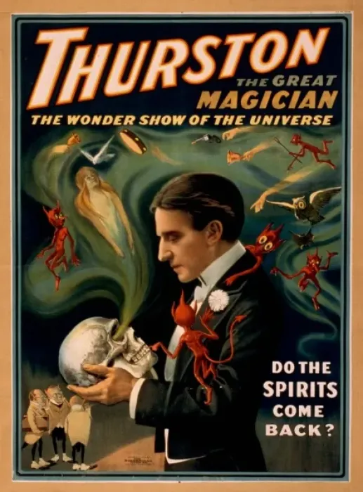 Framed Print : Thurston the great magician the wonder show of the universe Framed Print : Thurston the great magician the wonder show of the universe