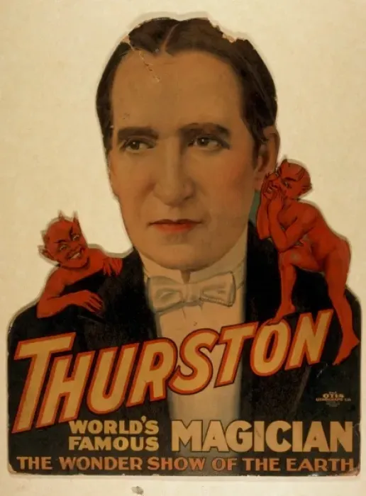 Framed Print : Thurston, worlds famous magician the wonder show of the ear