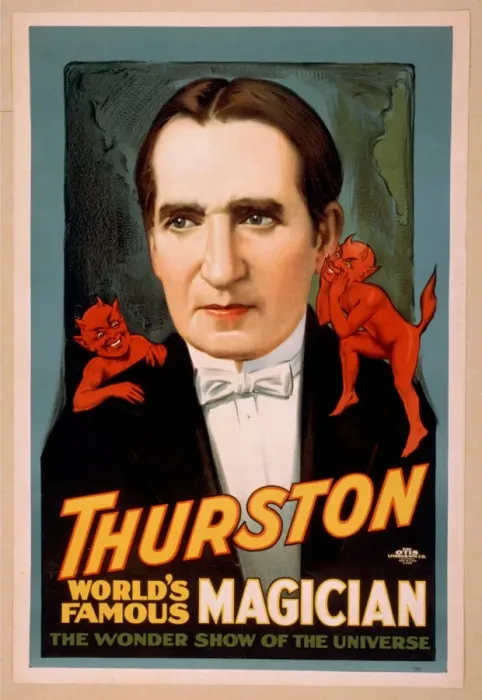 Framed Print : Thurston, worlds famous magician the wonder show of the uni Framed Print : Thurston, worlds famous magician the wonder show of the uni